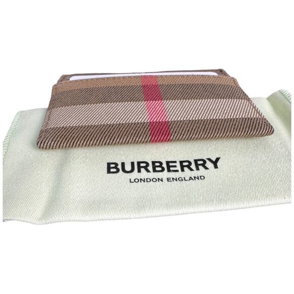 NWT Burberry Card Case Holder in Grainy/House Check - Picture 4 of 9